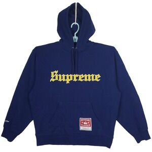 Supreme Notre Dame Fighting Irish Mitchell & Ness NCAA Large Hoodie Navy New